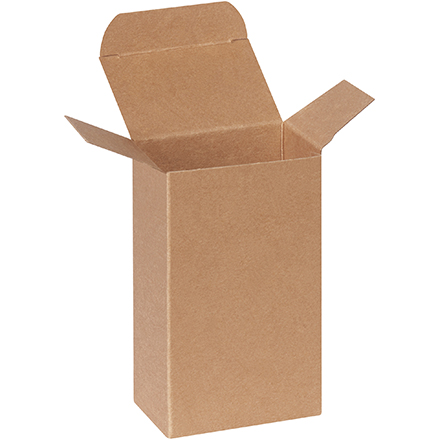 3 x 2 x 5 <span class='fraction'>1/4</span>" Heavy Duty Kraft Reverse Tuck Folding Cartons